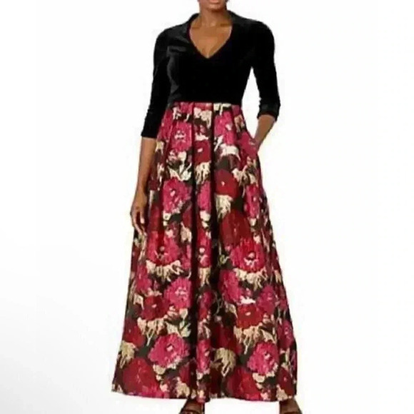 New with tags Eliza J women’s bodice jacquard ballgown in size 4 - Picture 10 of 11